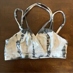 Chaser Cotton Strappy Tie Dye Bralette Top Lounge XS